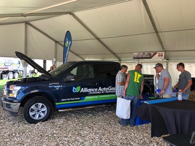 Alliance AutoGas Truck Featured in Tent at Minnesota Farmfest