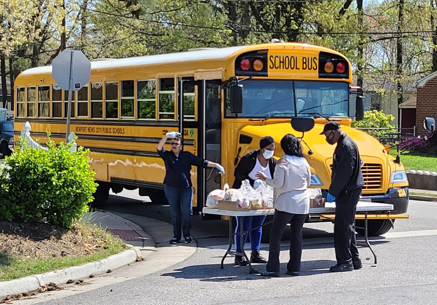 Newport News Public Schools, uses propane school buses to get food to children.