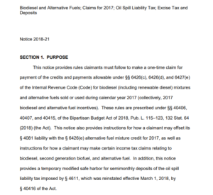 Notice 2018