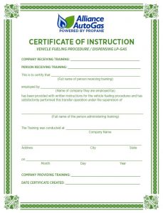 Training Certificate