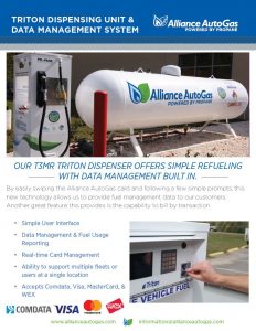 Triton Dispenser and Data Management one pager screenshot