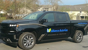 Historical Image Of Alliance AutoGas Branded 2019 Chevy Truck