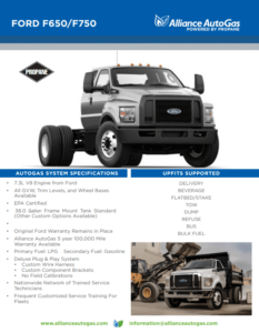 Ford 650-750 Product Sales Sheet 2021