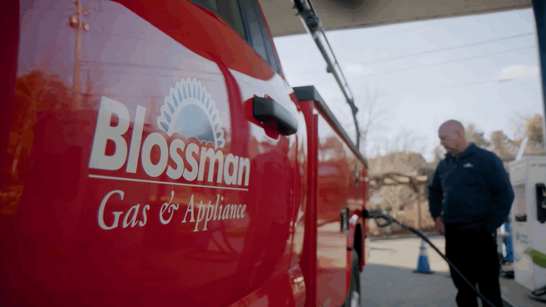 Blossman Gas Autogas Vehicle at Autogas Station